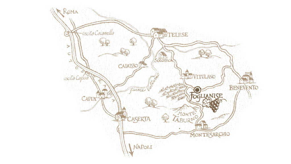 Mappa vini del taburno